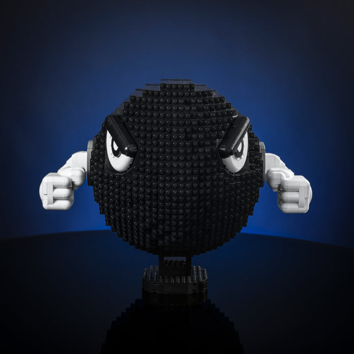 Angry Bill made of Lego bricks front