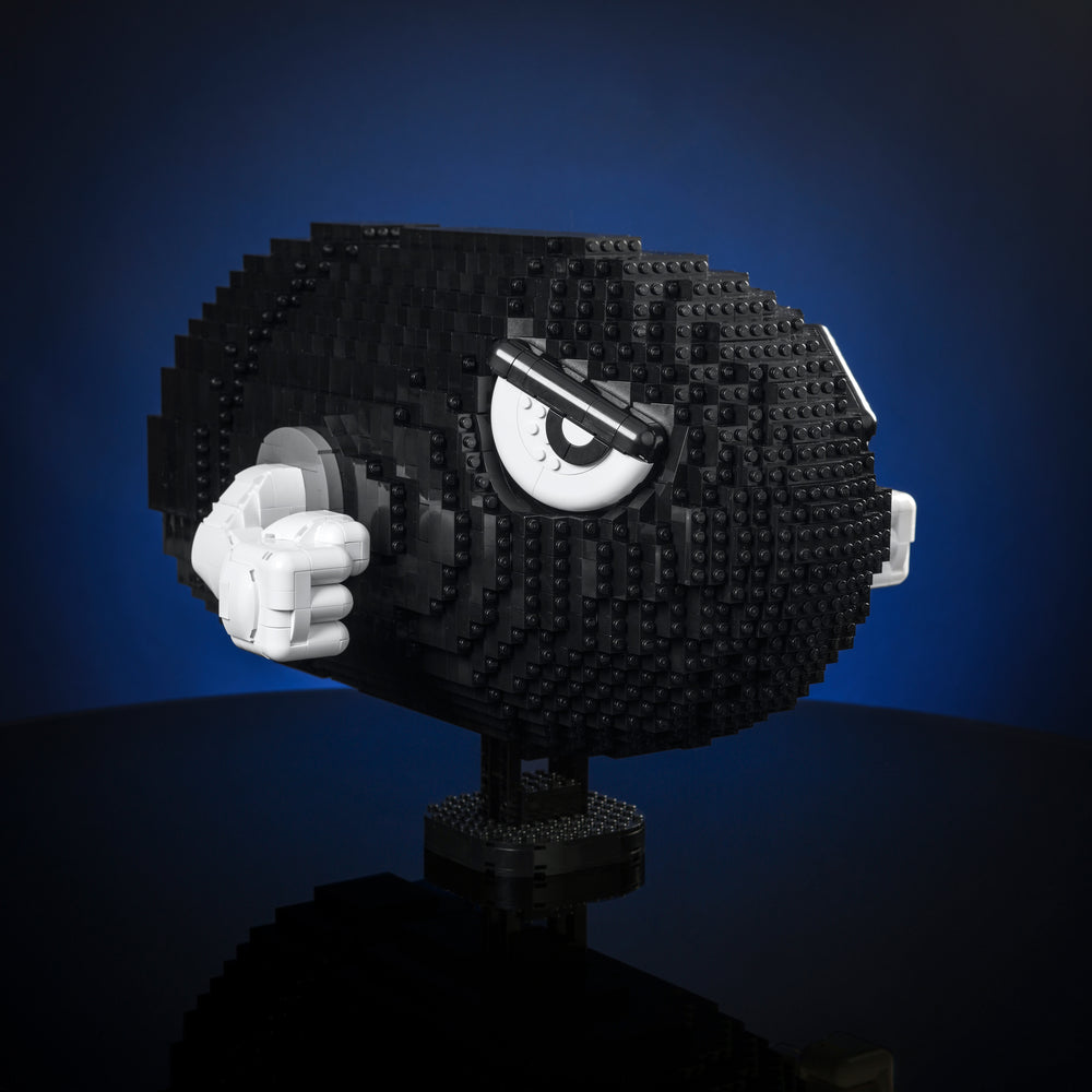 Angry Bill made of Lego bricks