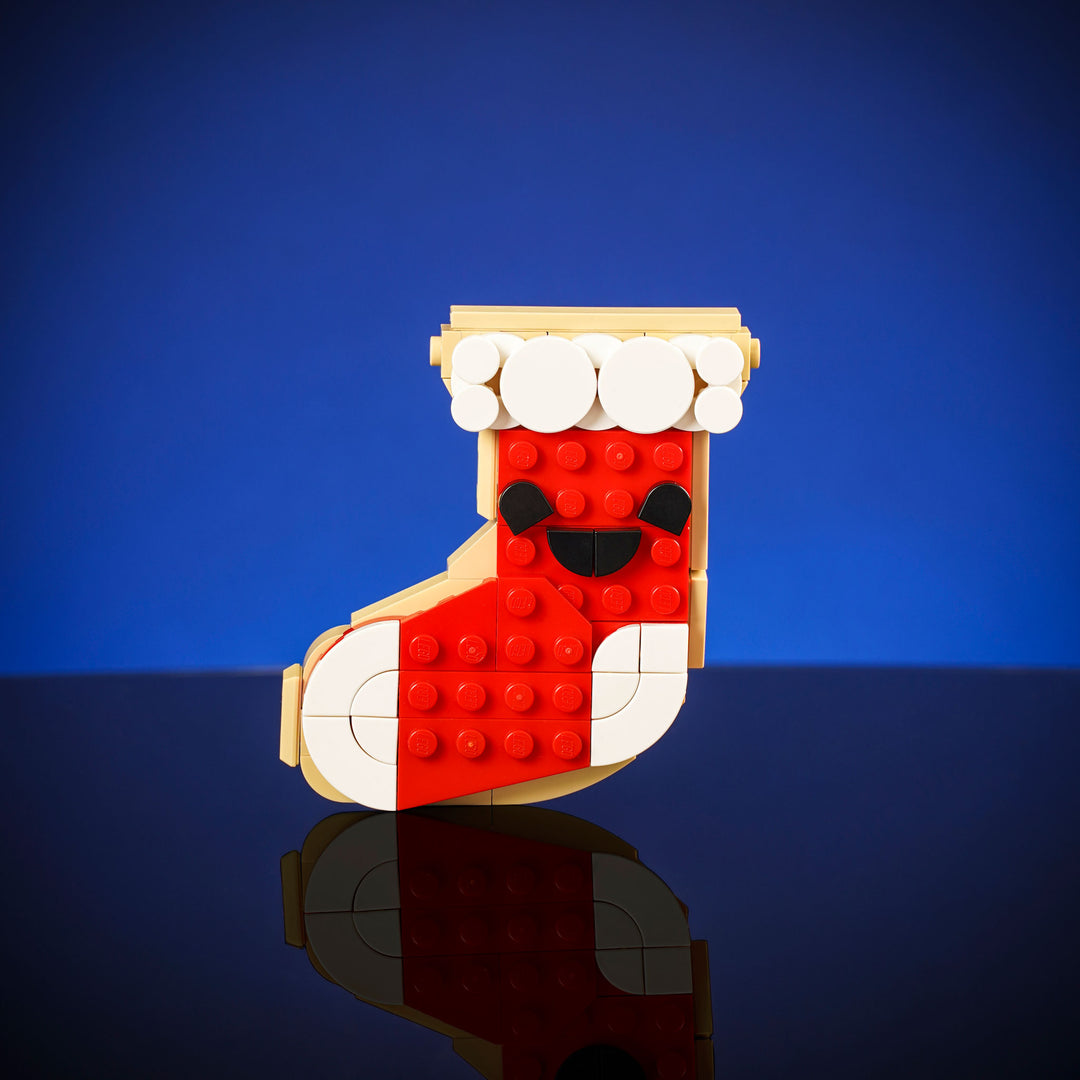 Stocking Cookie Ornament made of LEGO® Bricks by Bricker Builds