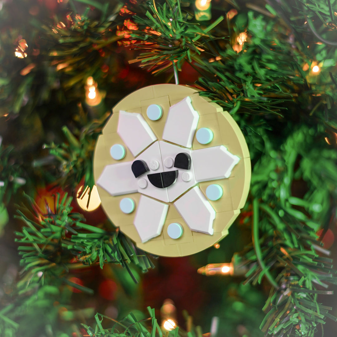 Snowflake Cookie Ornament made of LEGO® Bricks by Bricker Builds