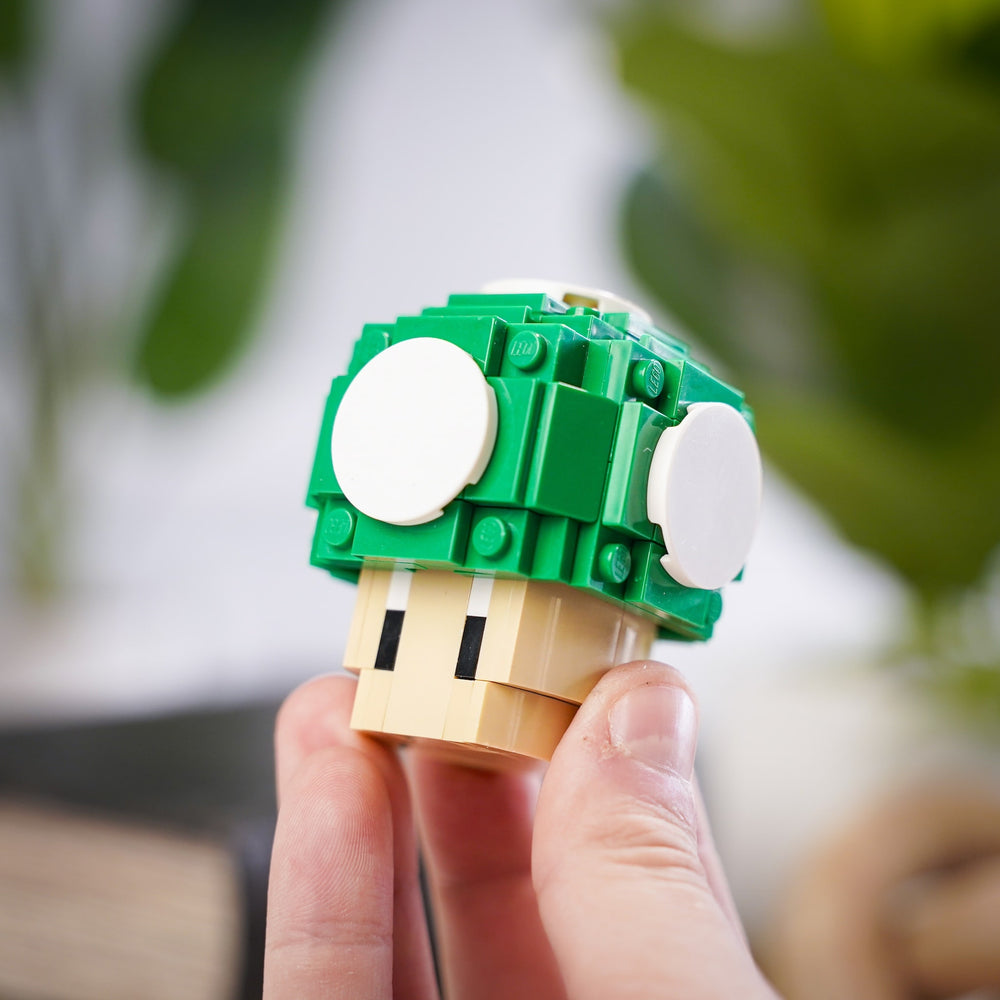 Mini Green Mushroom made of LEGO® bricks by Bricker Builds