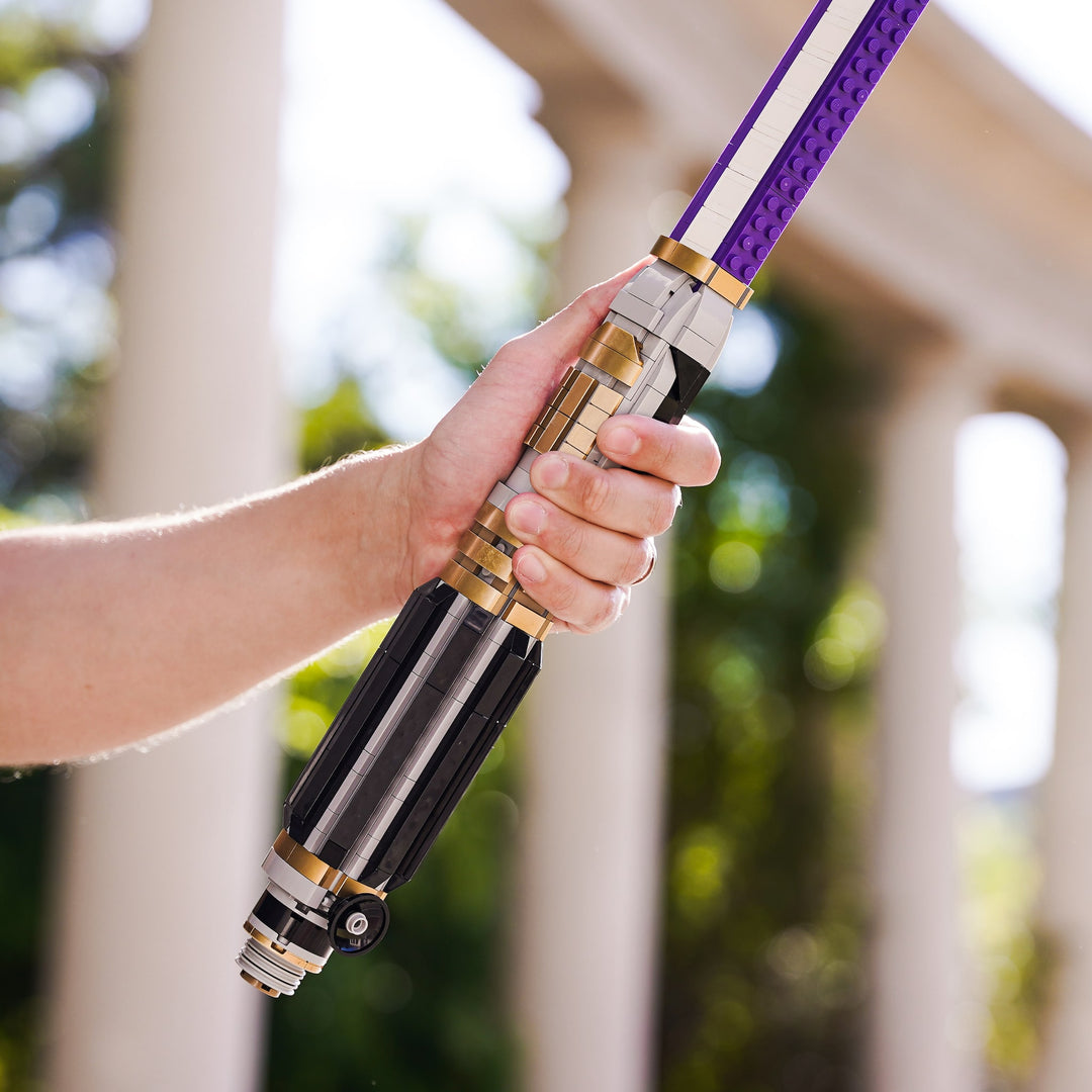 Windu's Saber Life-Sized Replica built with LEGO® bricks - by Bricker Builds