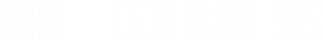 bricker builds text logo white